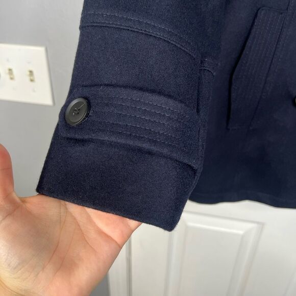 Sz S Lucky Brand Navy Blue Double Breasted Peacoat $200 MSRP - Picture 6 of 11